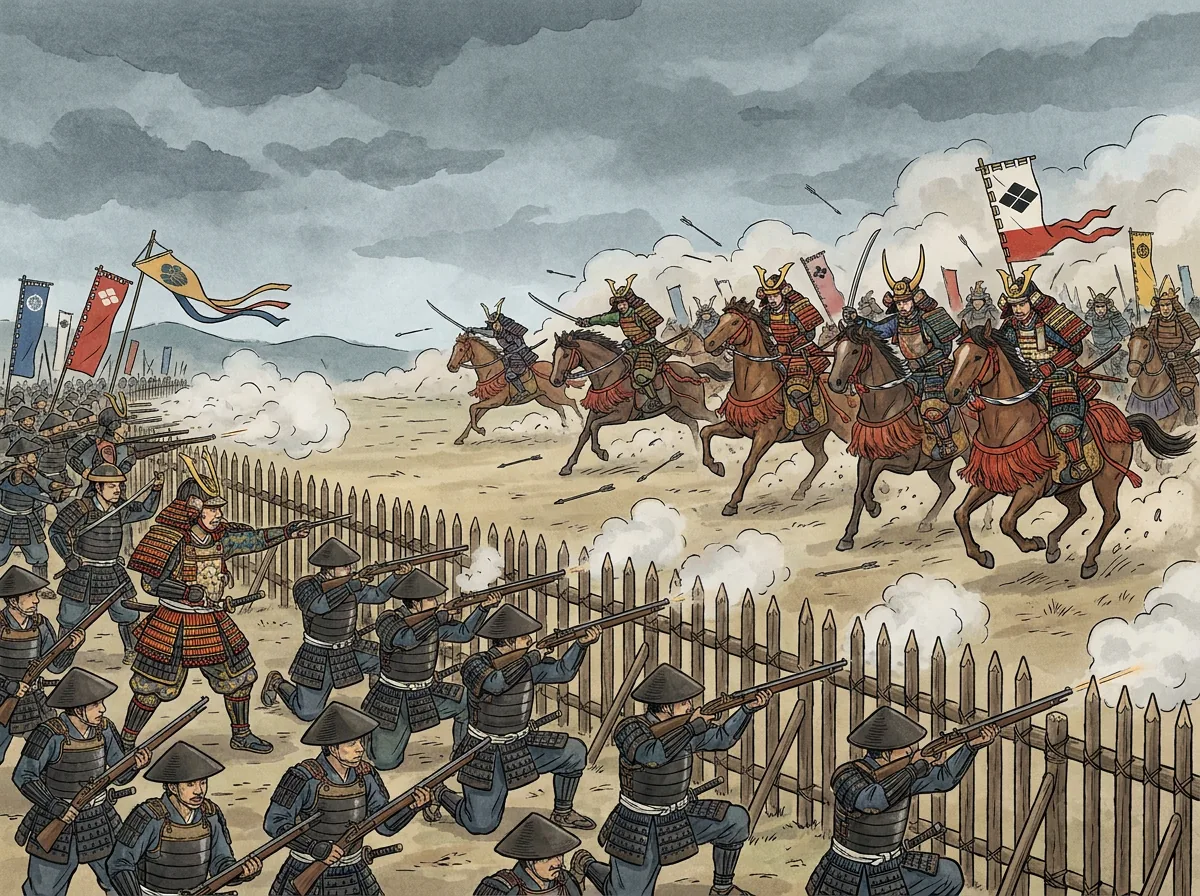 Arqebusier Charge In Wwodblock Style